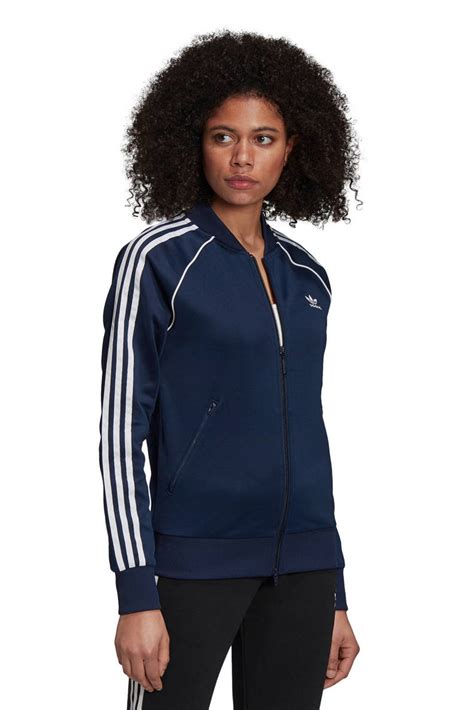 adidas donkerblauw vest|Women .